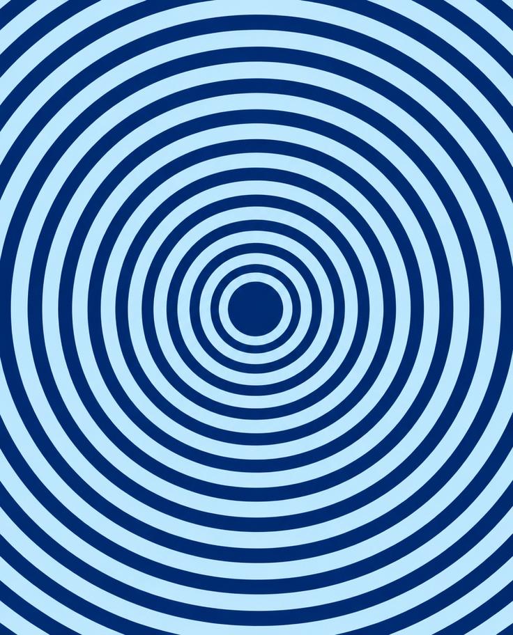 Rings Blue — original artwork by Anthony V Hunt