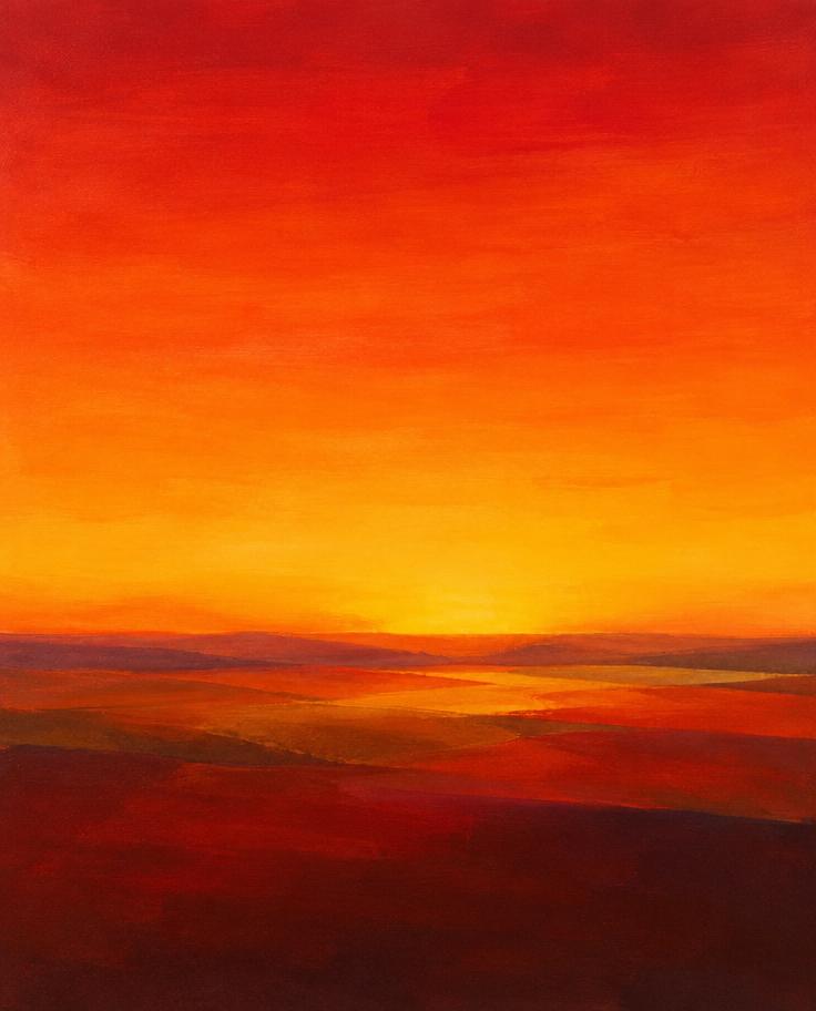 Horizon Warm — original artwork by Anthony V Hunt